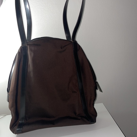 Authentic Gucci vintage trimmed leather nylon shoulder bag - Picture 10 of 10